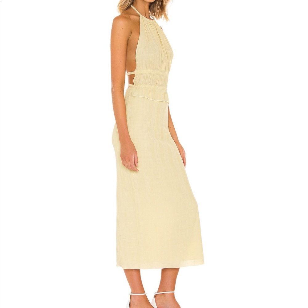 Revolve L’Academie Gabriela dress in color “Ecru” and size XS